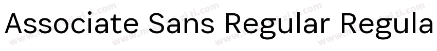 Associate Sans Regular Regular字体转换